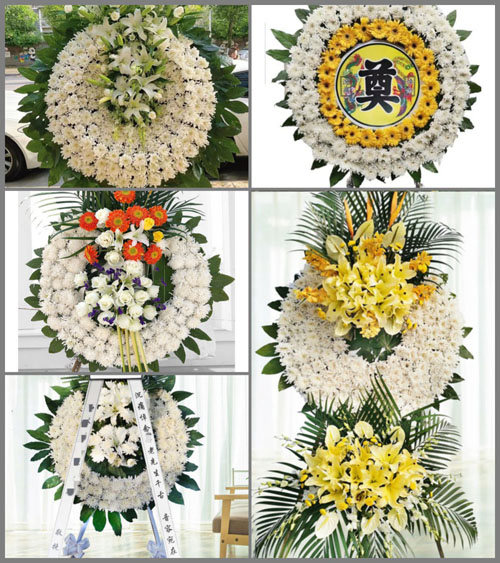 四川成都金堂县三星镇双龙桥村花圈速递
